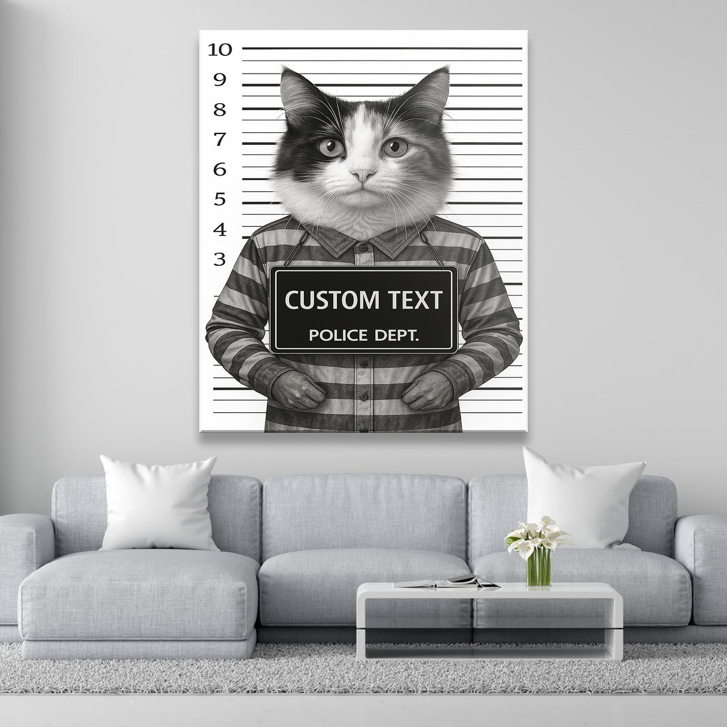 Custom Photo Cat Wanted By Pawlice Canvas _ Gifts For Cat Lovers