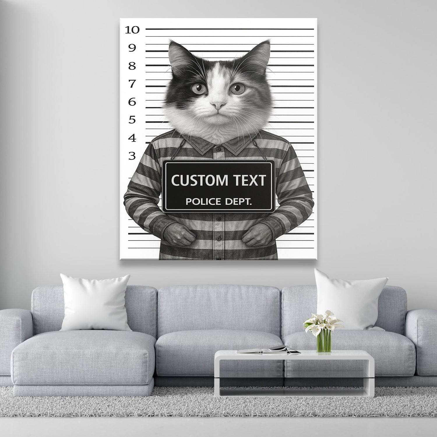 Custom Photo Cat Wanted By Pawlice Canvas _ Gifts For Cat Lovers