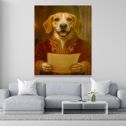 Custom Photo Dog Royal Style 06 Canvas Gift For Dog Lovers
