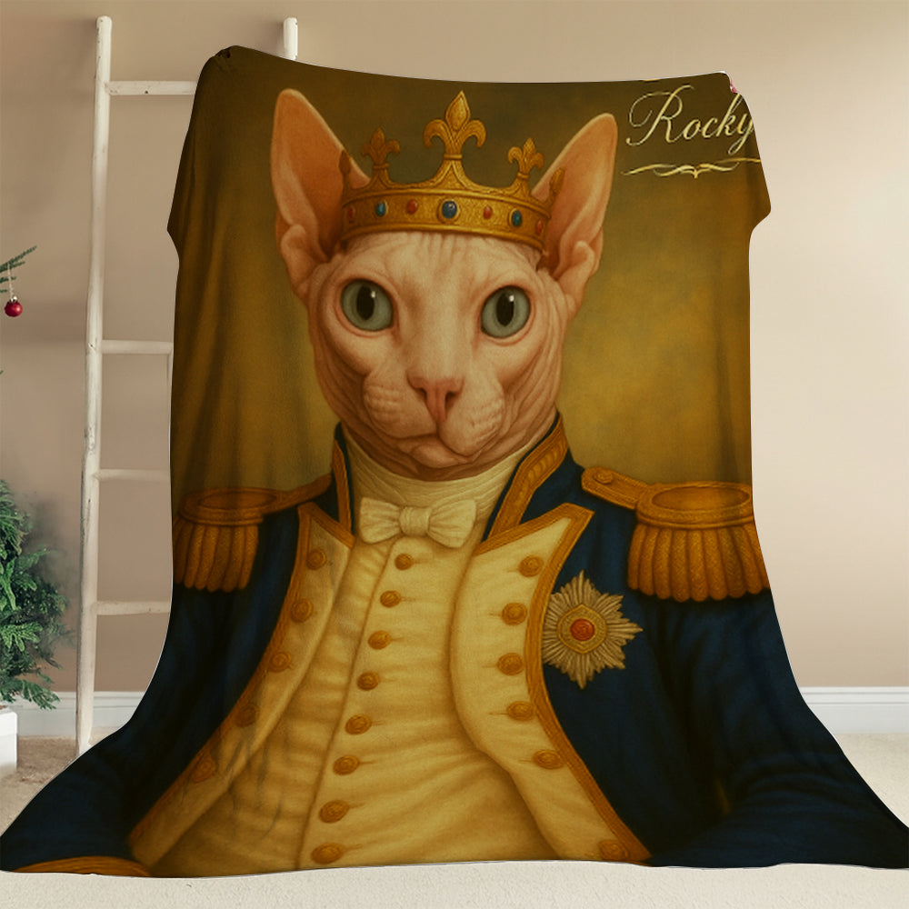 Custom Photo Great Captain Cat Blanket Gift For Cat Lovers