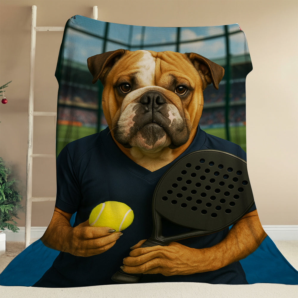 Custom Photo Paddle Player Dog BlanketGift For Dog Lovers