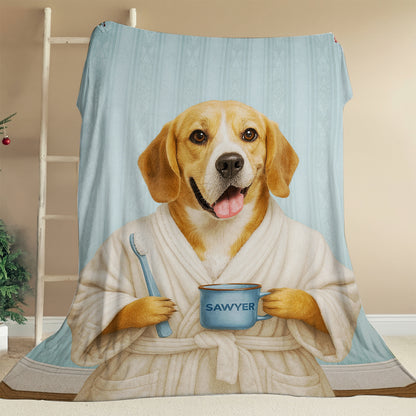 Custom Photo Dog Bathroom BlanketDog Gifts Lovers