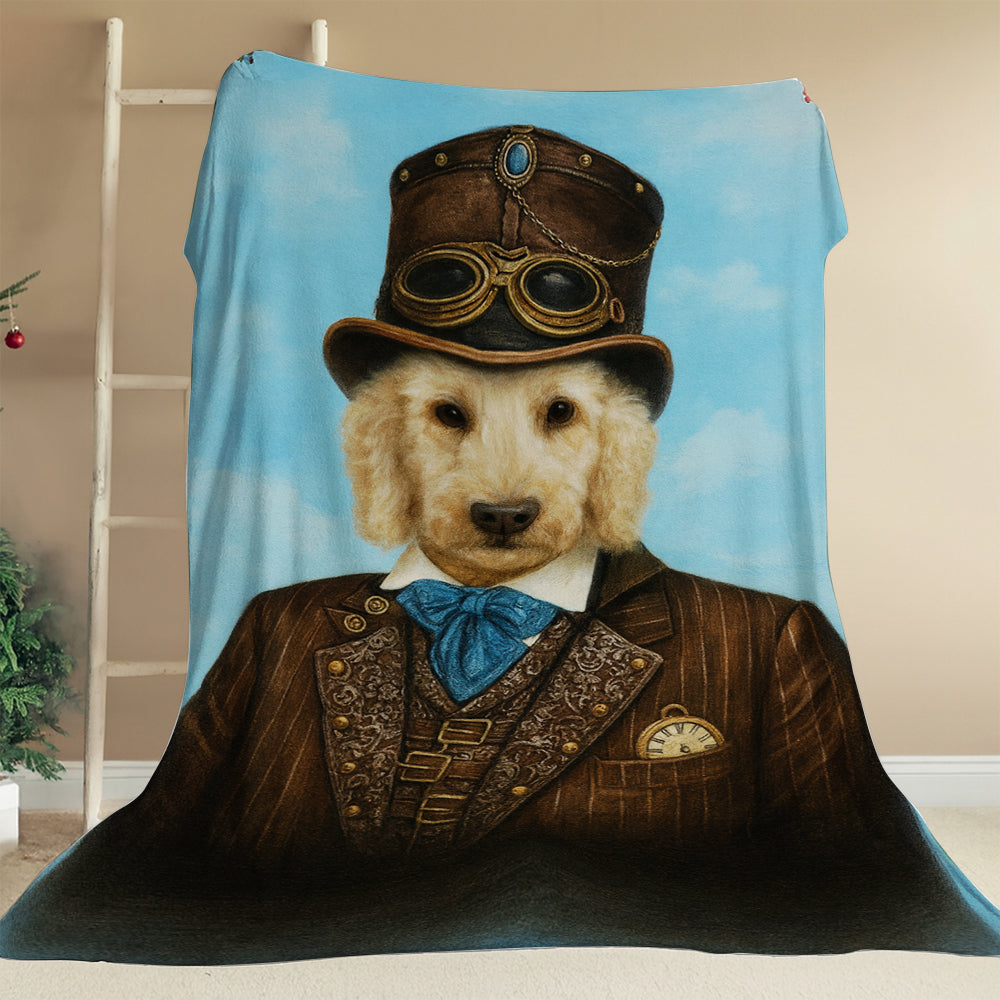 Custom Photo Pilot Dog BlanketGift For Dog Lovers
