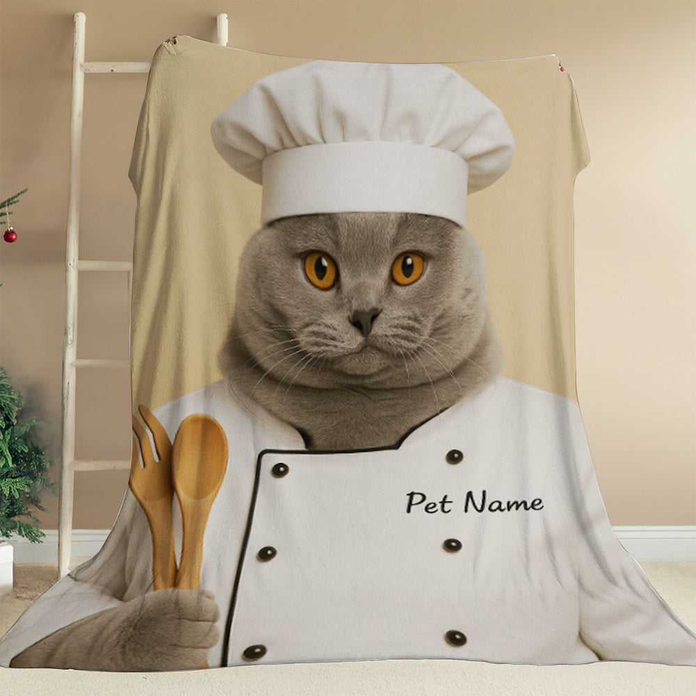 Custom Photo Cat Chef For Cat Lover