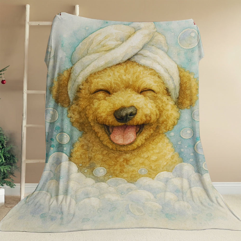 Custom Dog Potrait In Bathroom Canvas