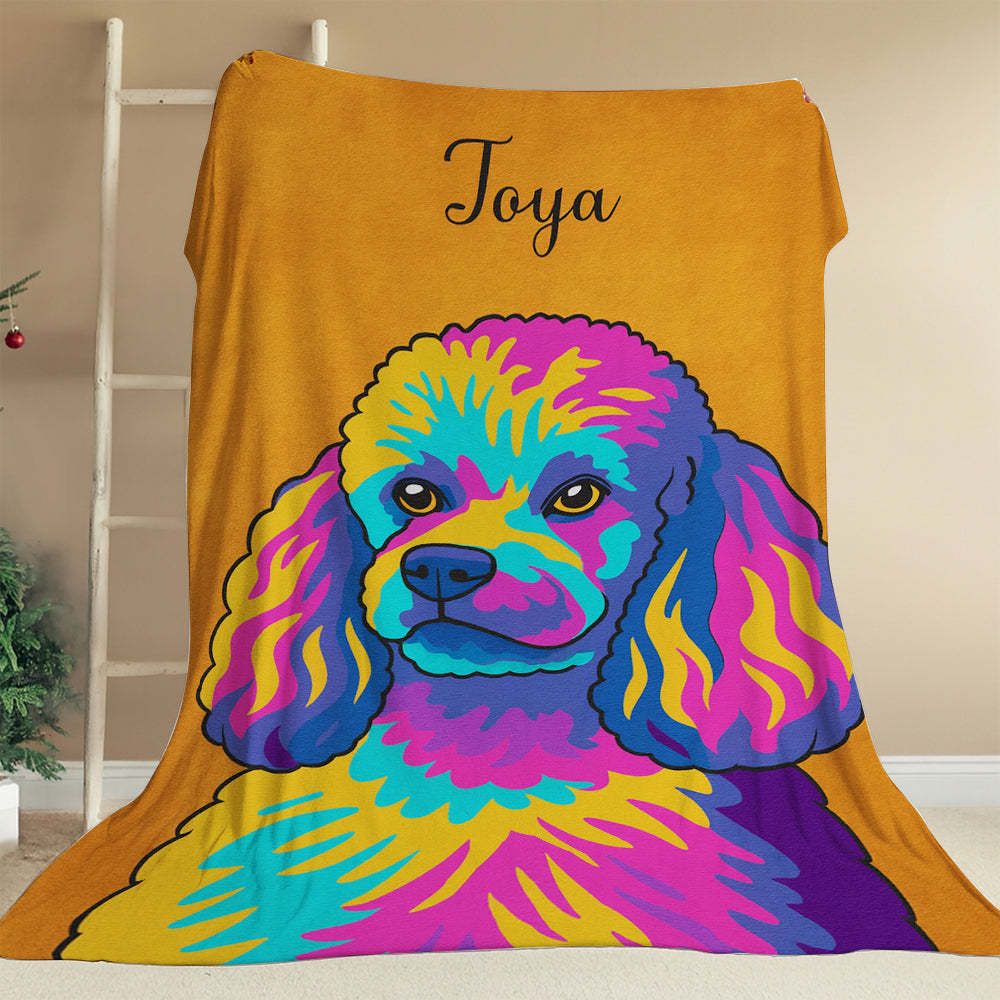 Custom Photo Minimalist Dog BlanketGift For Dog Lovers