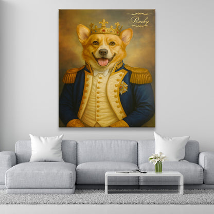 Custom Photo Great Captain Dog Canvas Gift For Dog Lovers