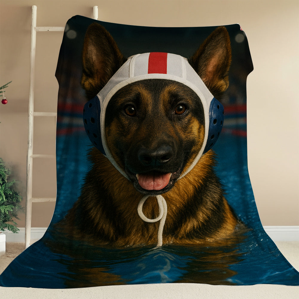 Custom Photo Swimmer Dog BlanketGift For Dog Lovers