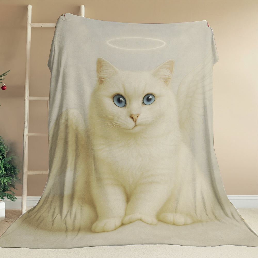 Custom Photo Cat Angel In Heaven _ Gifts For Cat Lovers