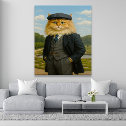 Custom Photo Pawky Blinder Cat Canvas
