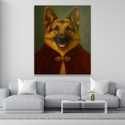 Custom Photo Dog Royal Style 08 Canvas Gift For Dog Lovers