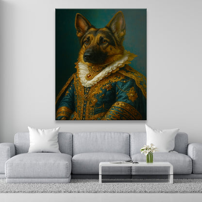 Custom Photo Dog Royal Style 4 Canvas Gift For Dog Lovers