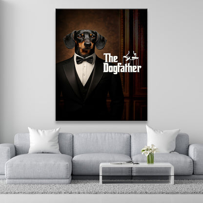 Custom Photo Dog Father Canvas _ Gift For Dog Lovers