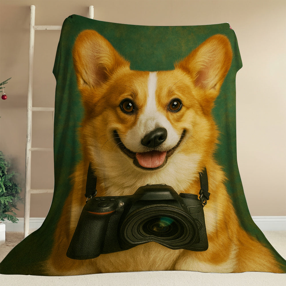 Custom Photo Photographer Dog BlanketGift For Dog Lovers