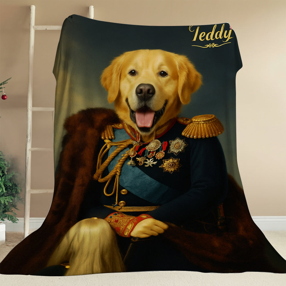 Custom Photo Imperial Minister Dog BlanketGift For Dog Lovers