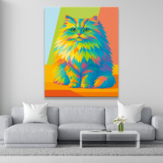 Custom Photo Pop Art Canvas Gift For Cat Lovers