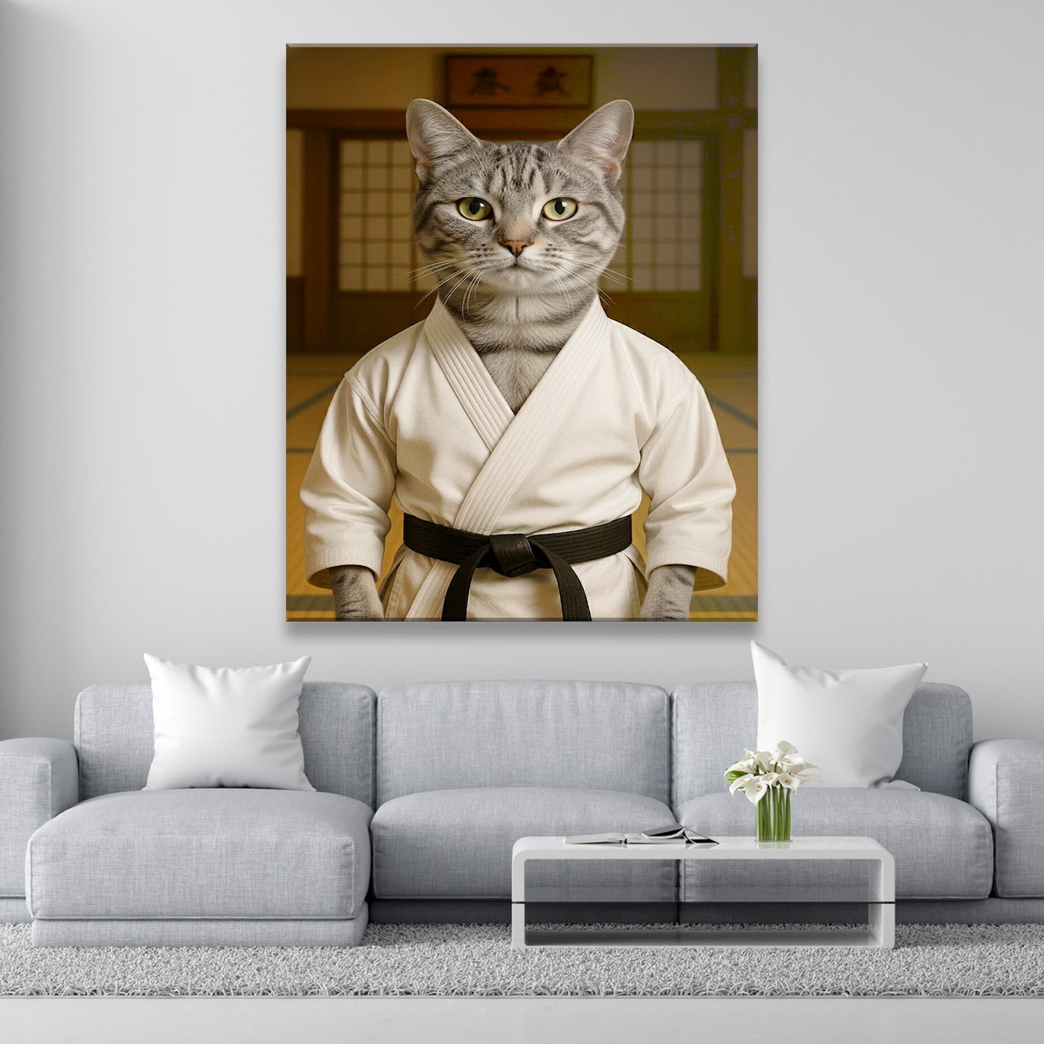 Custom Photo Karate Canvas Canvas Gift For Canvas Lovers