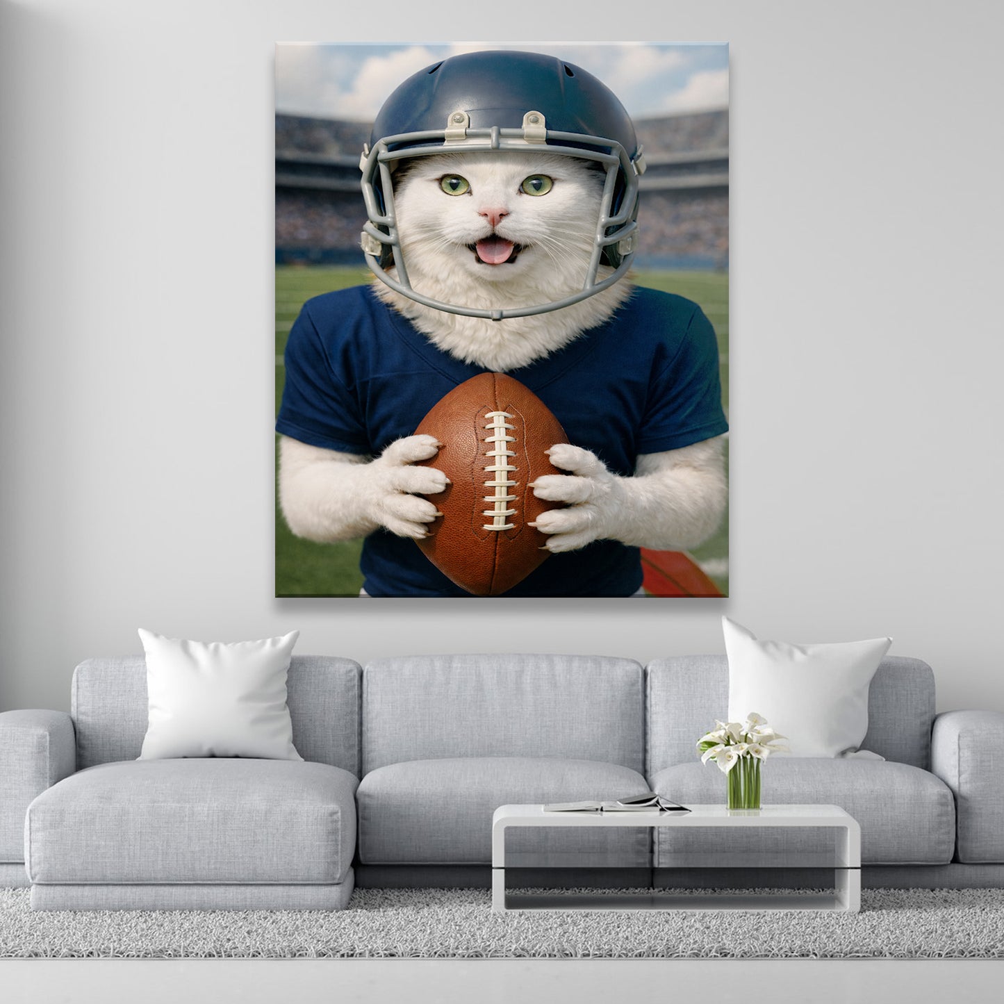 Custom Photo Footaball Canvas Canvas Gift For Canvas Lovers