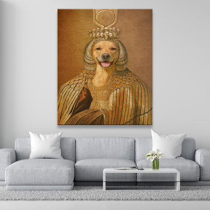 Custom Photo Cleopawtra Dog Canvas Gift For Dog Lovers
