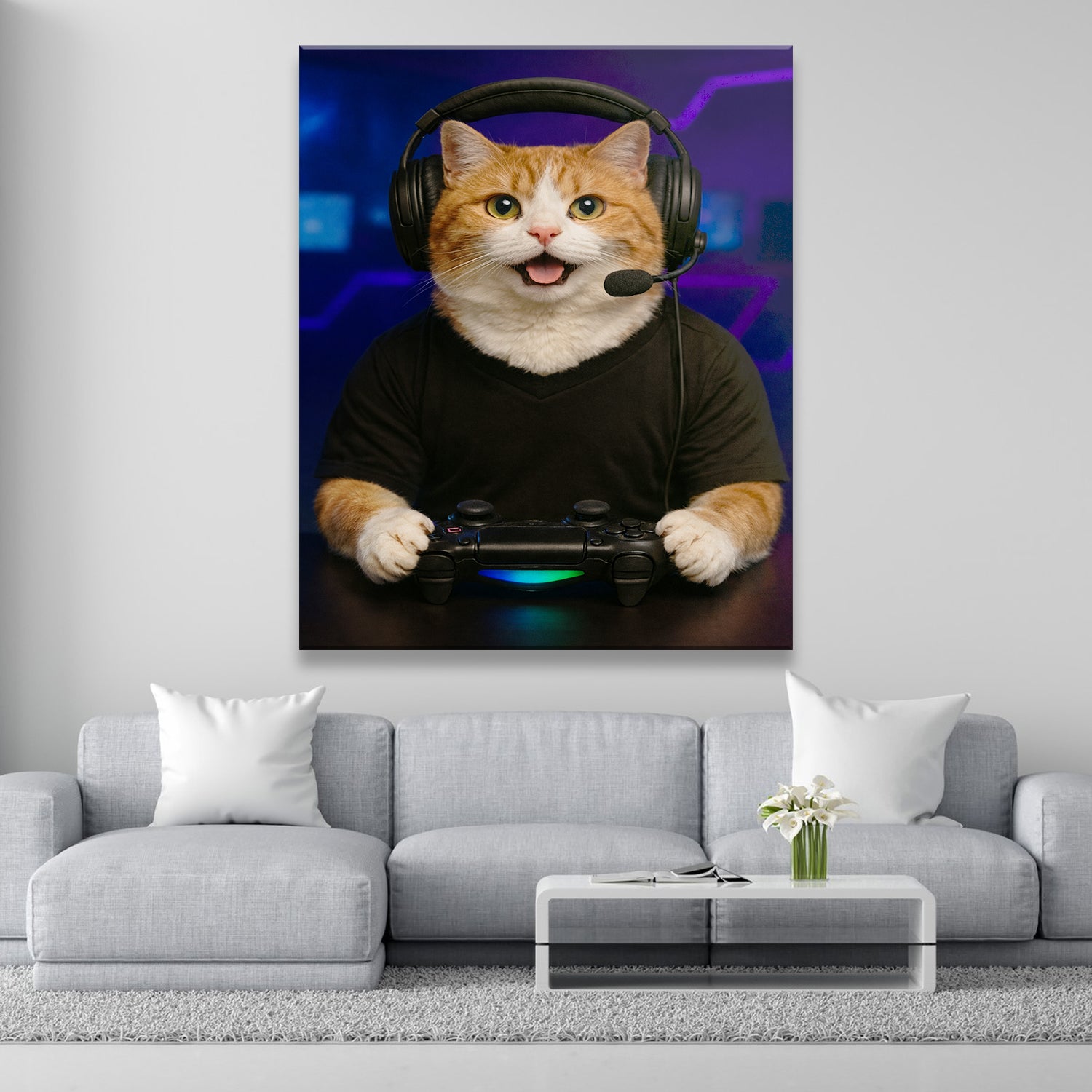 Custom Photo Gamer Canvas Canvas Gift For Canvas Lovers