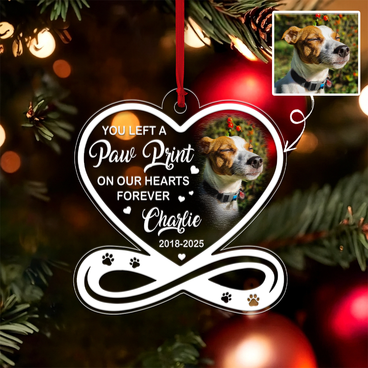 Custom Photo And Name Dog Memorial