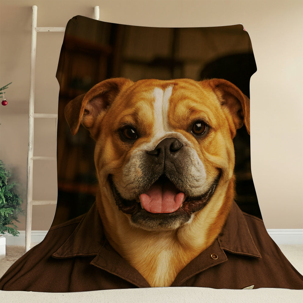 Custom Photo Mechanic Dog BlanketGift For Dog Lovers