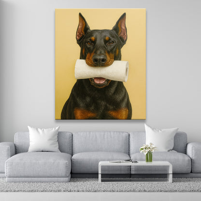 Custom Photo Dog Bathroom Style 23 Canvas Gift For Dog Lovers