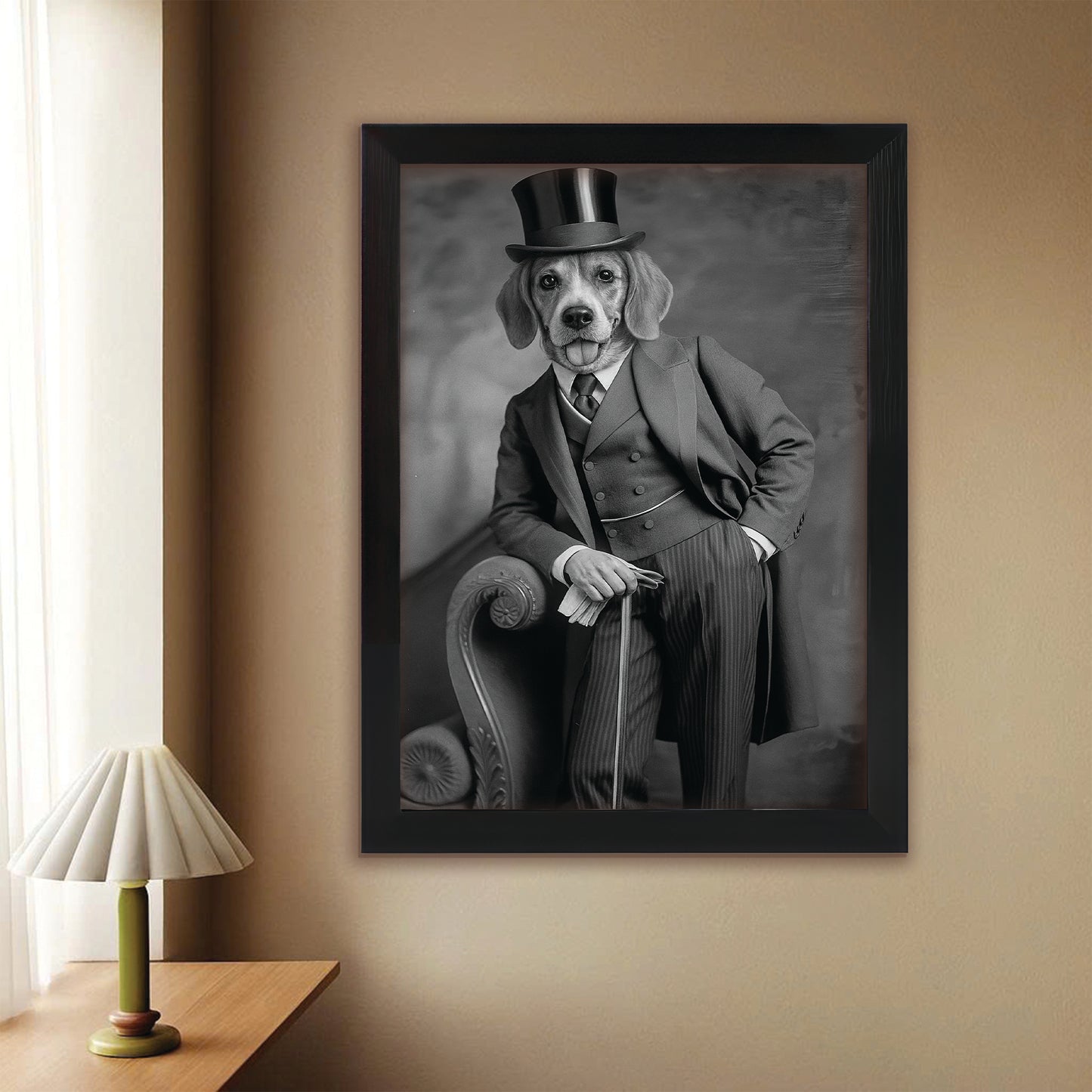 Custom Photo Gentleman Dog  Gift For Dog Lovers