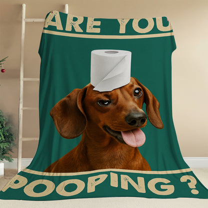 Custom Photo Funny Dog In Bathroom Canvas