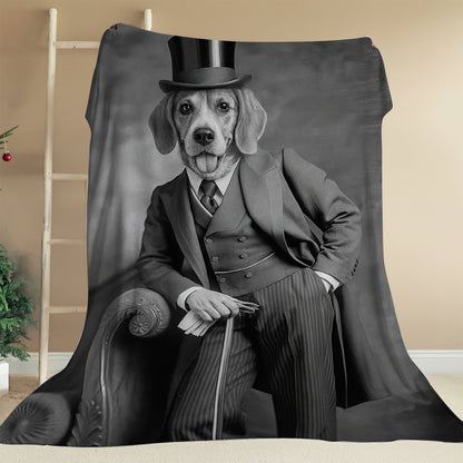 Custom Photo Gentleman Dog  Gift For Dog Lovers