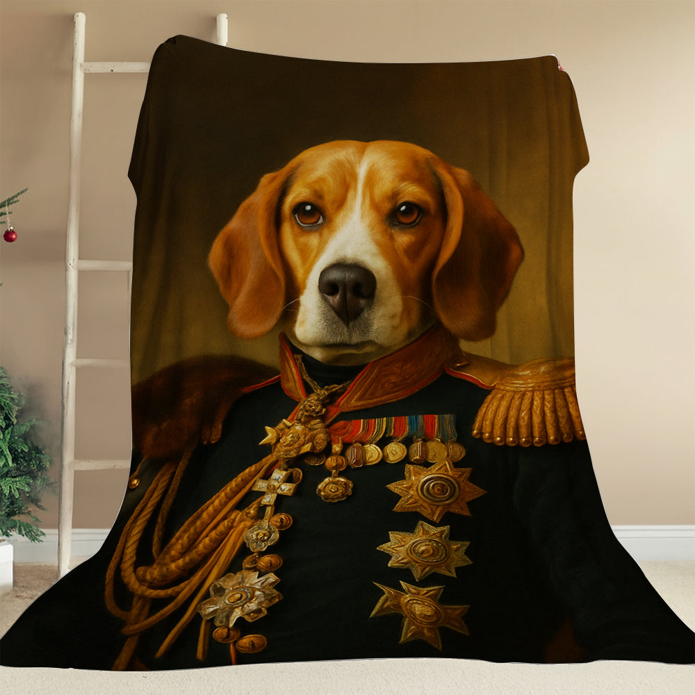 Custom Photo Dog Royal King Blanket Gift For Dog Lover