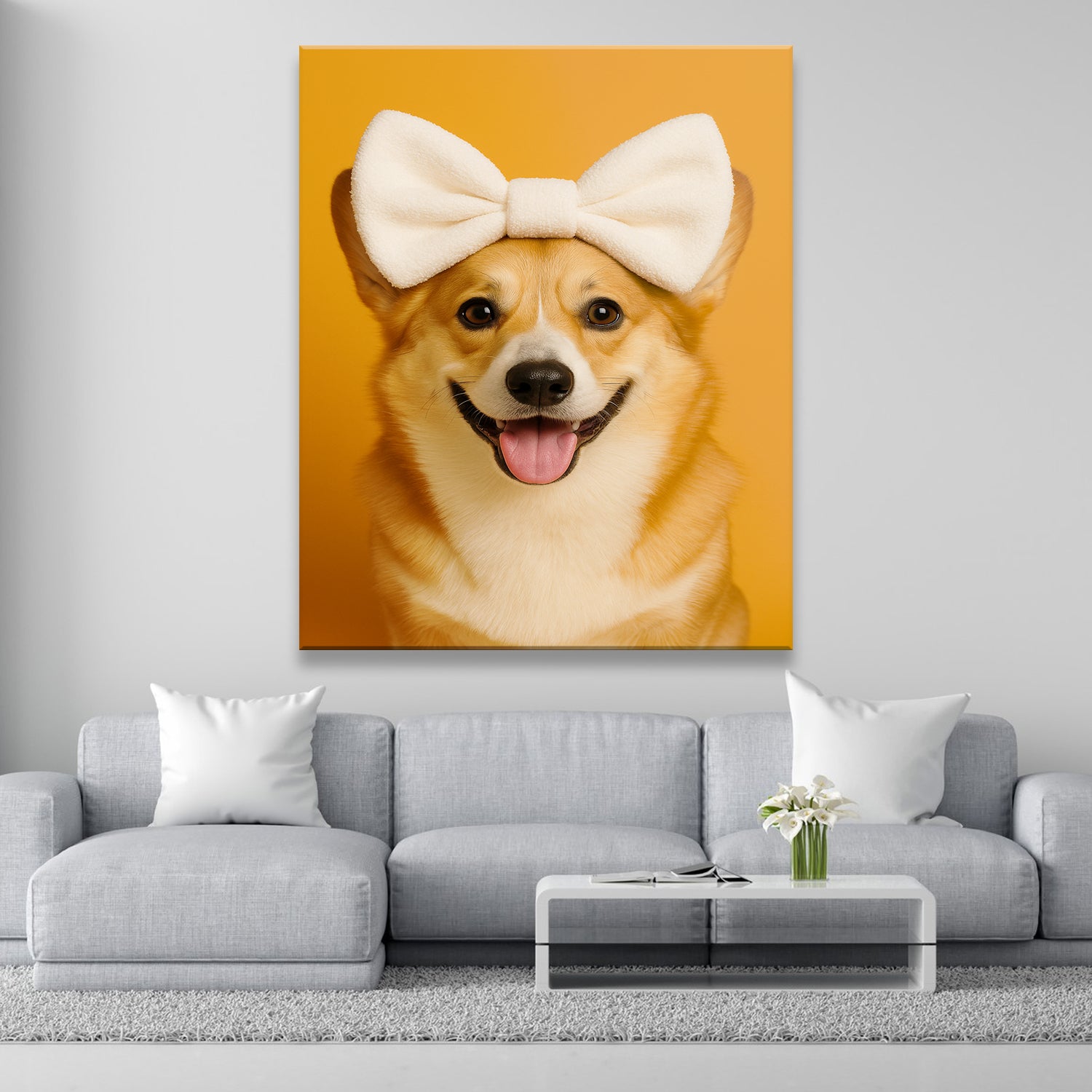 Custom Photo Dog Bathroom Style 37 Canvas Gift For Dog Lovers