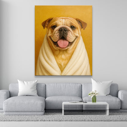 Custom Photo Dog Bathroom Style 30 Canvas Gift For Dog Lovers