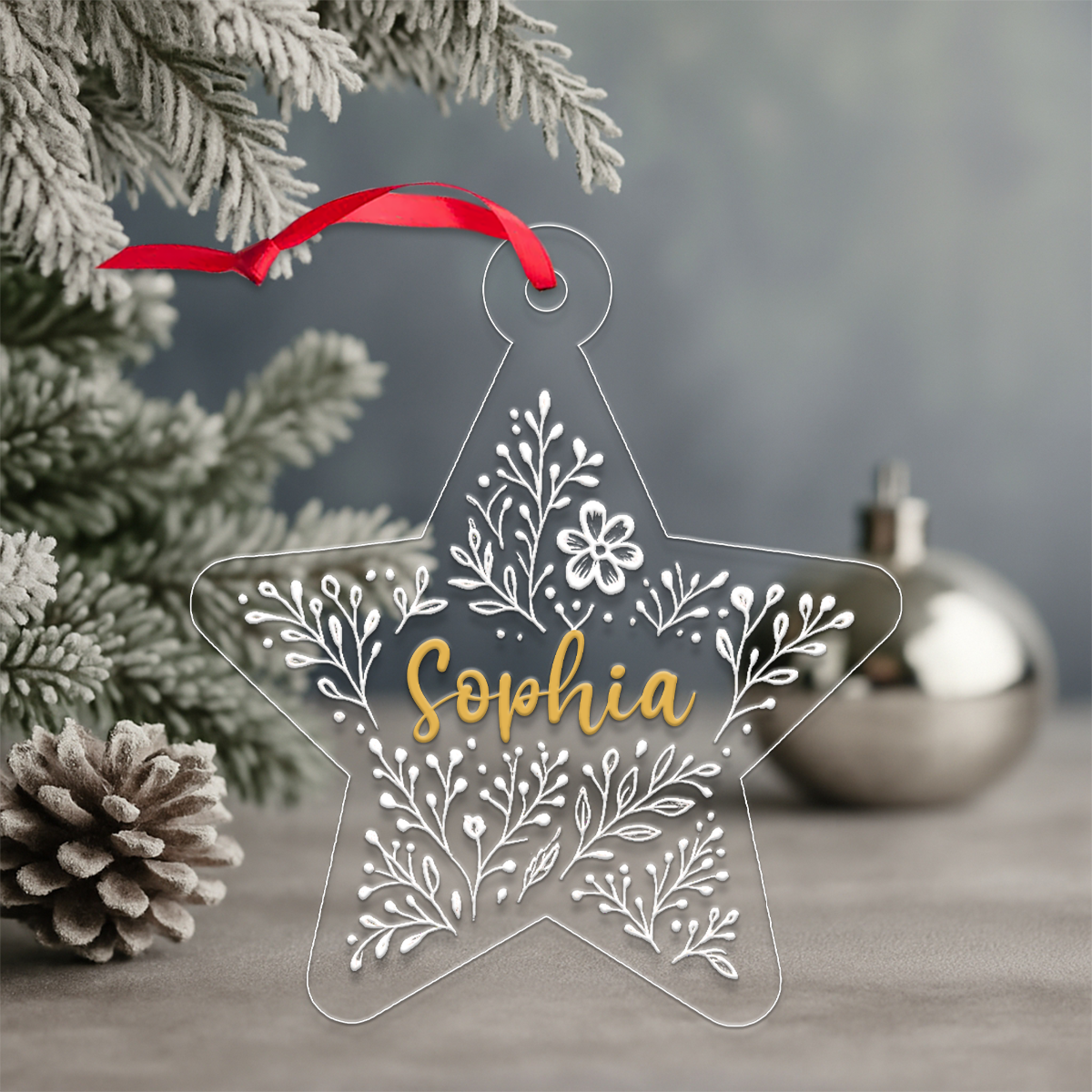 Personalized Star Shaped Christmas