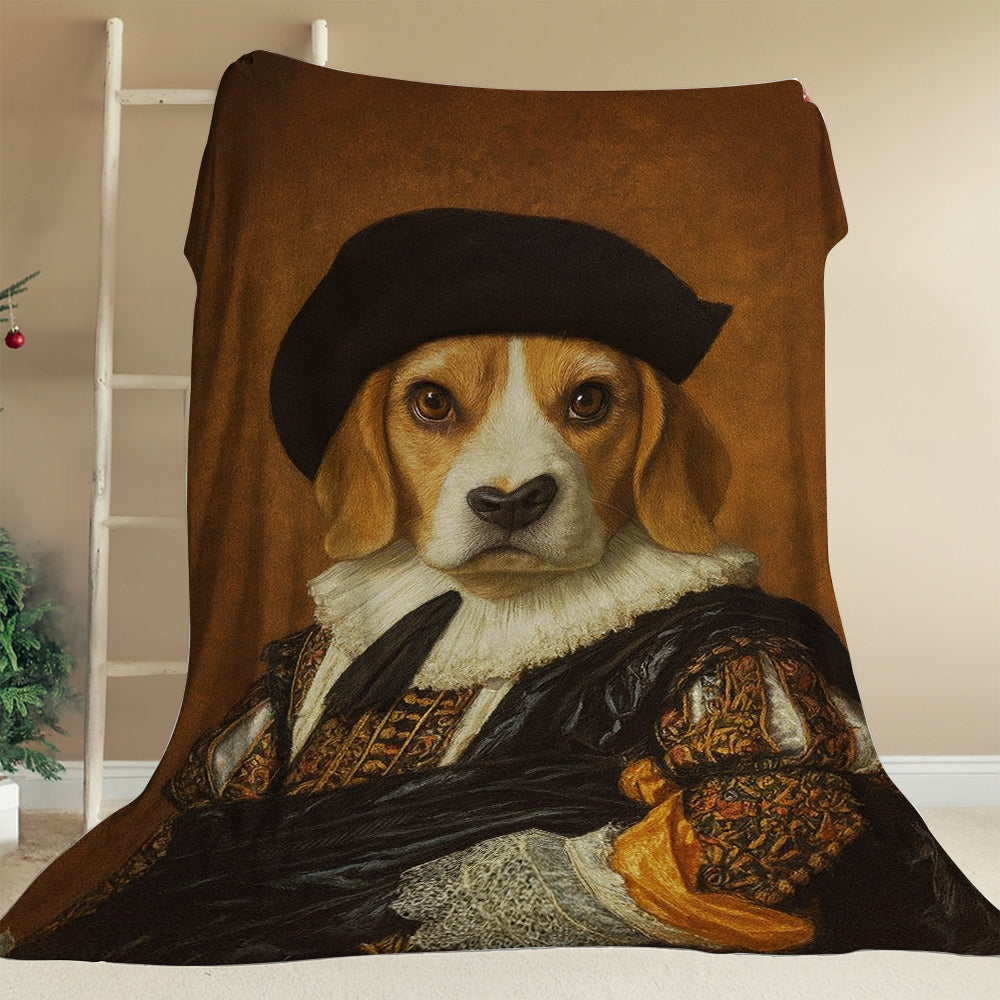 Custom Photo Royal Dog BlanketDog Lover Gifts