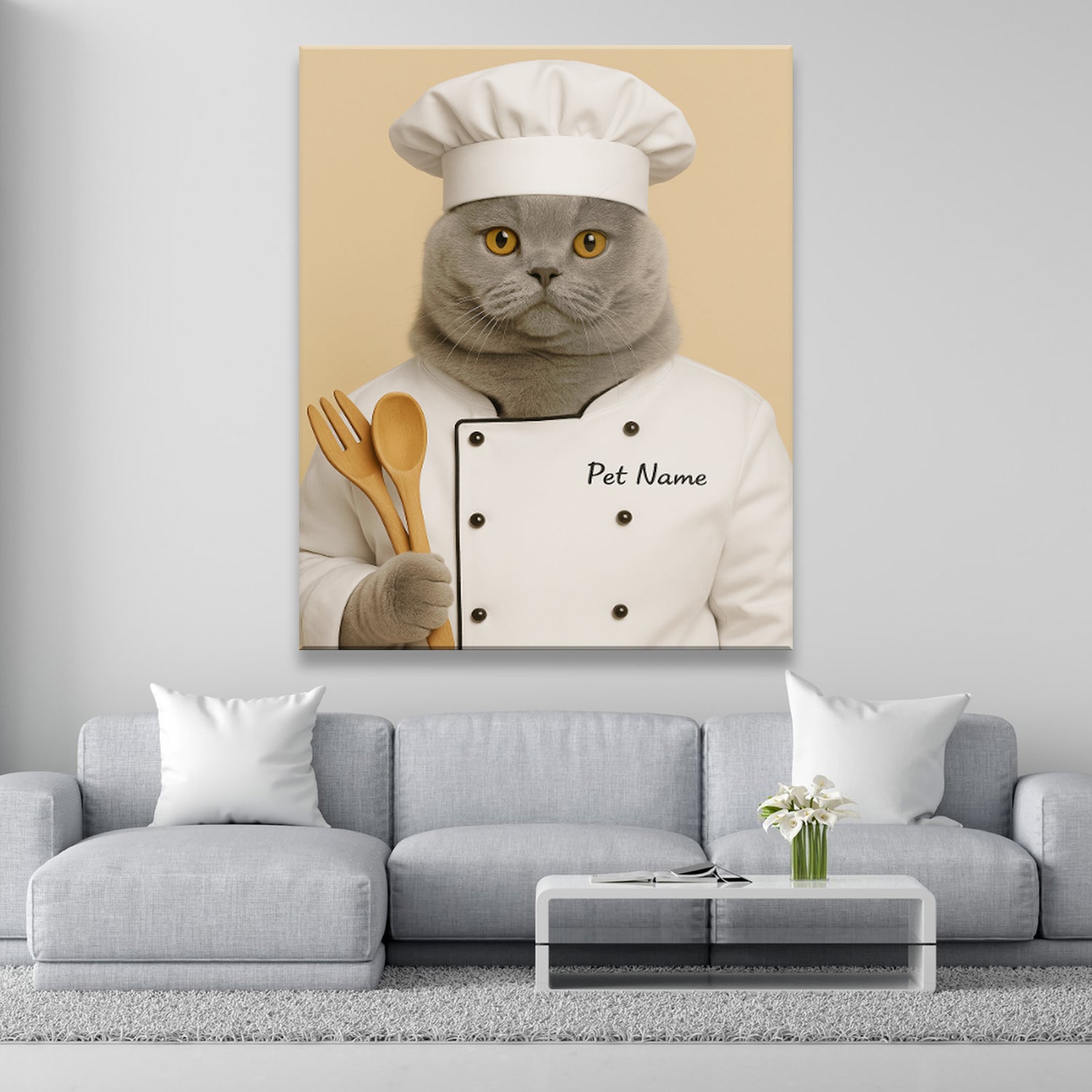 Custom Photo Cat Chef For Cat Lover