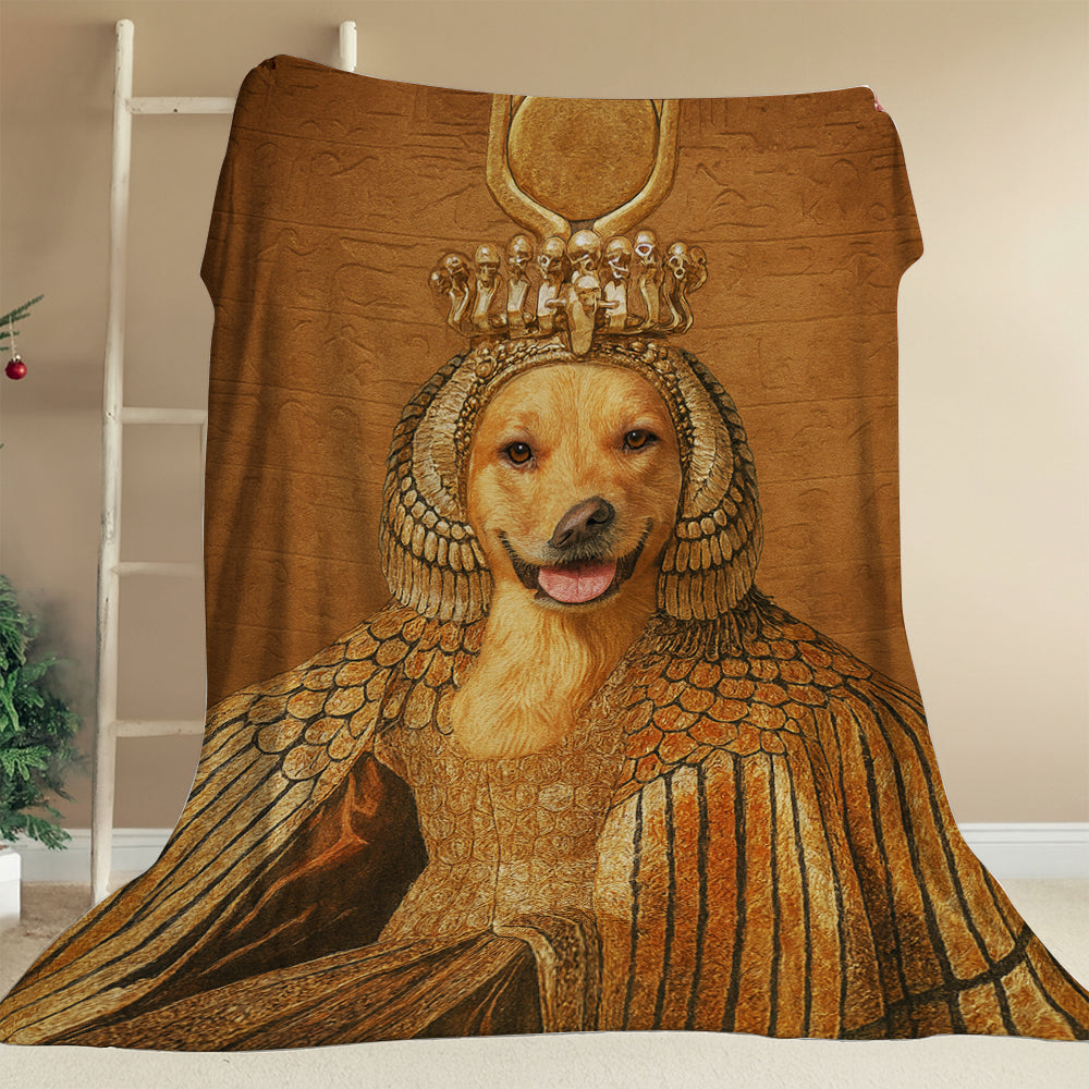 Custom Photo Cleopawtra Dog BlanketGift For Dog Lovers