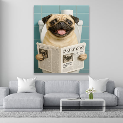 Custom Photo Dog Toilet Bathroom