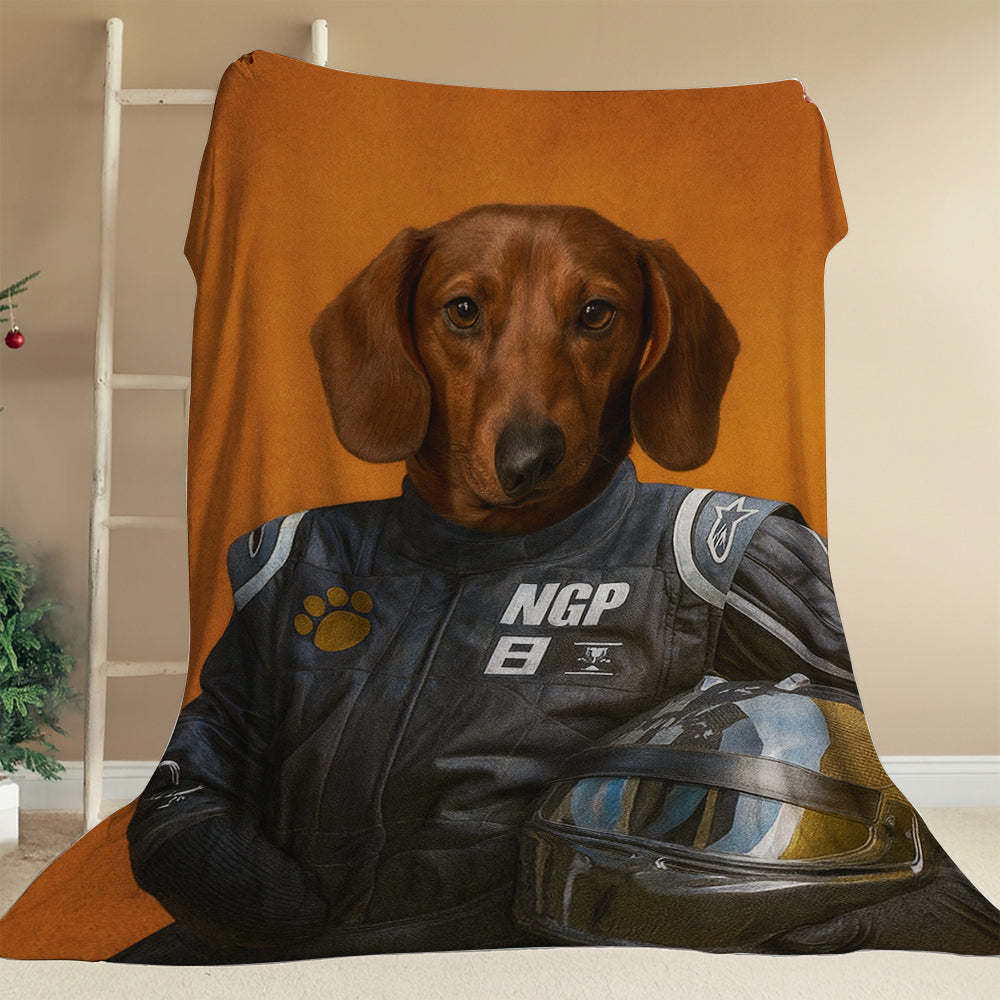 Custom Photo Dog Racer BlanketGift For Dog Lovers