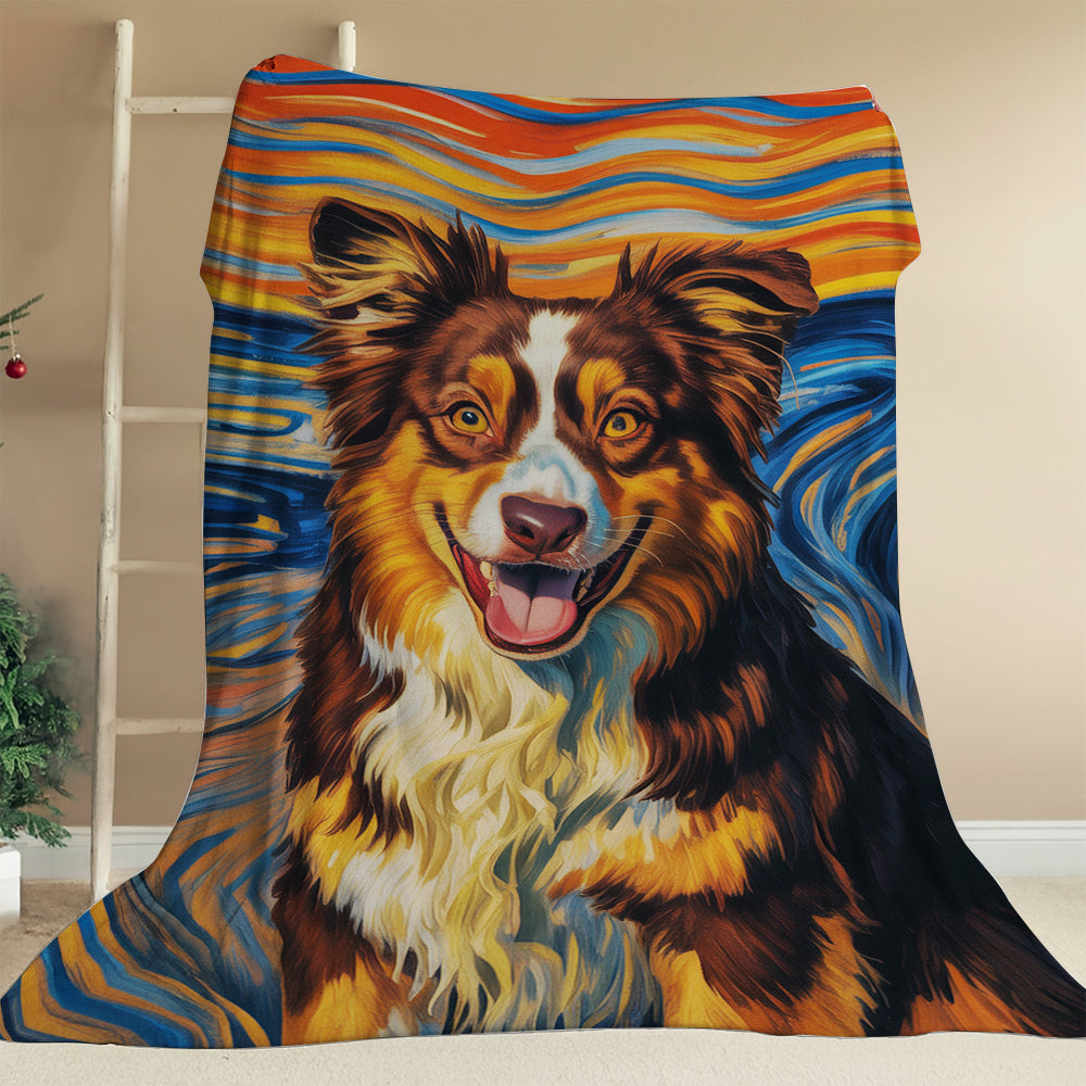 CustomDog Portrait Expressionist Art Blanket Gift For Dog Lover