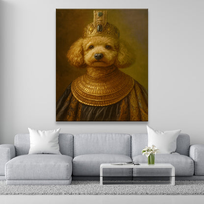 Custom Photo Dog Royal Style 1 Canvas Gift For Dog Lovers