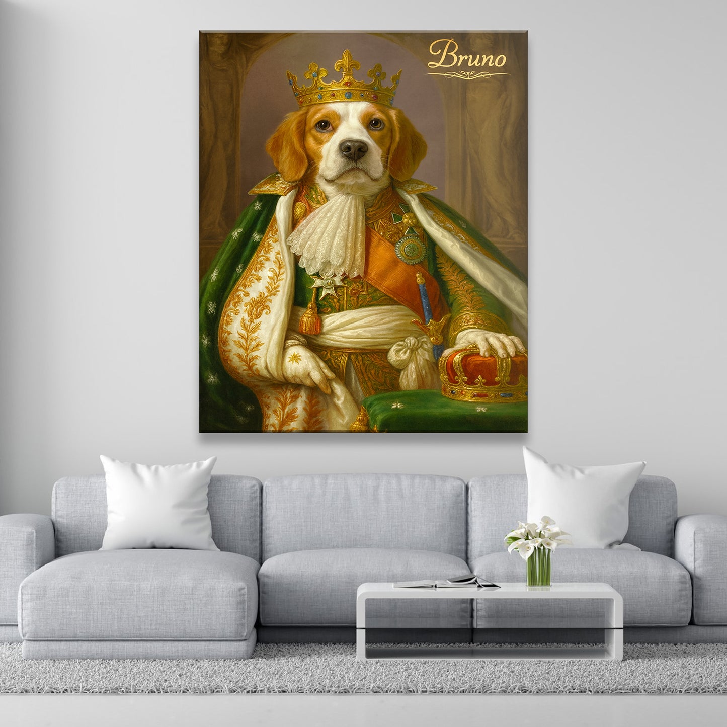 Custom Photo Napoleon Dog Canvas Gift For Dog Lovers