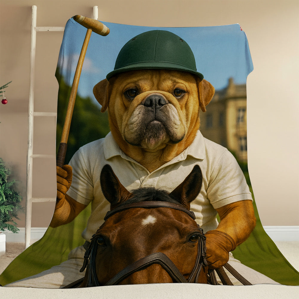 Custom Photo Polo Sport Dog BlanketGift For Dog Lovers