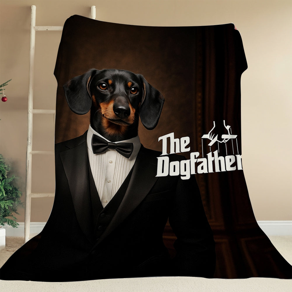 Custom Photo Dog Father Blanket Gift For Dog Lover