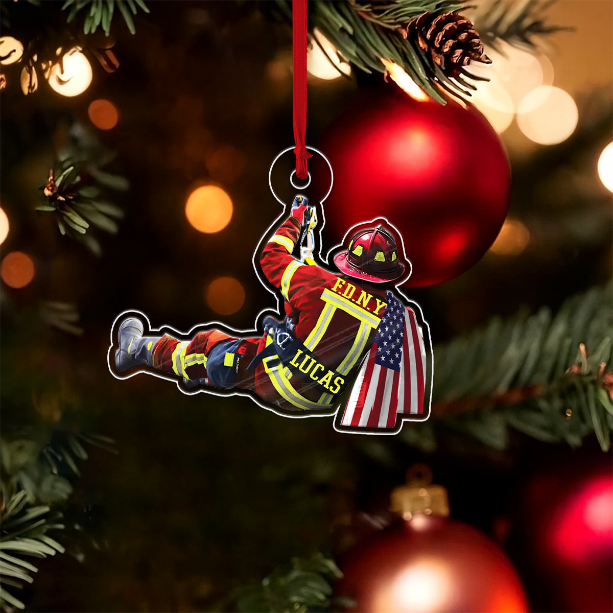 Custom Name Firefighter Gift