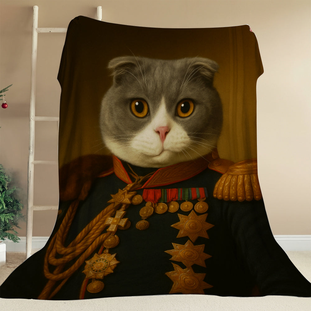 Custom Photo Cat Royal King Blanket _ Gift For Cat Lovers