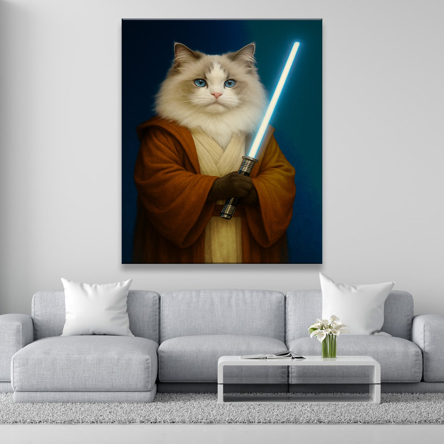 Custom Photo Master Paw Cat Canvas Gift For Cat Lovers
