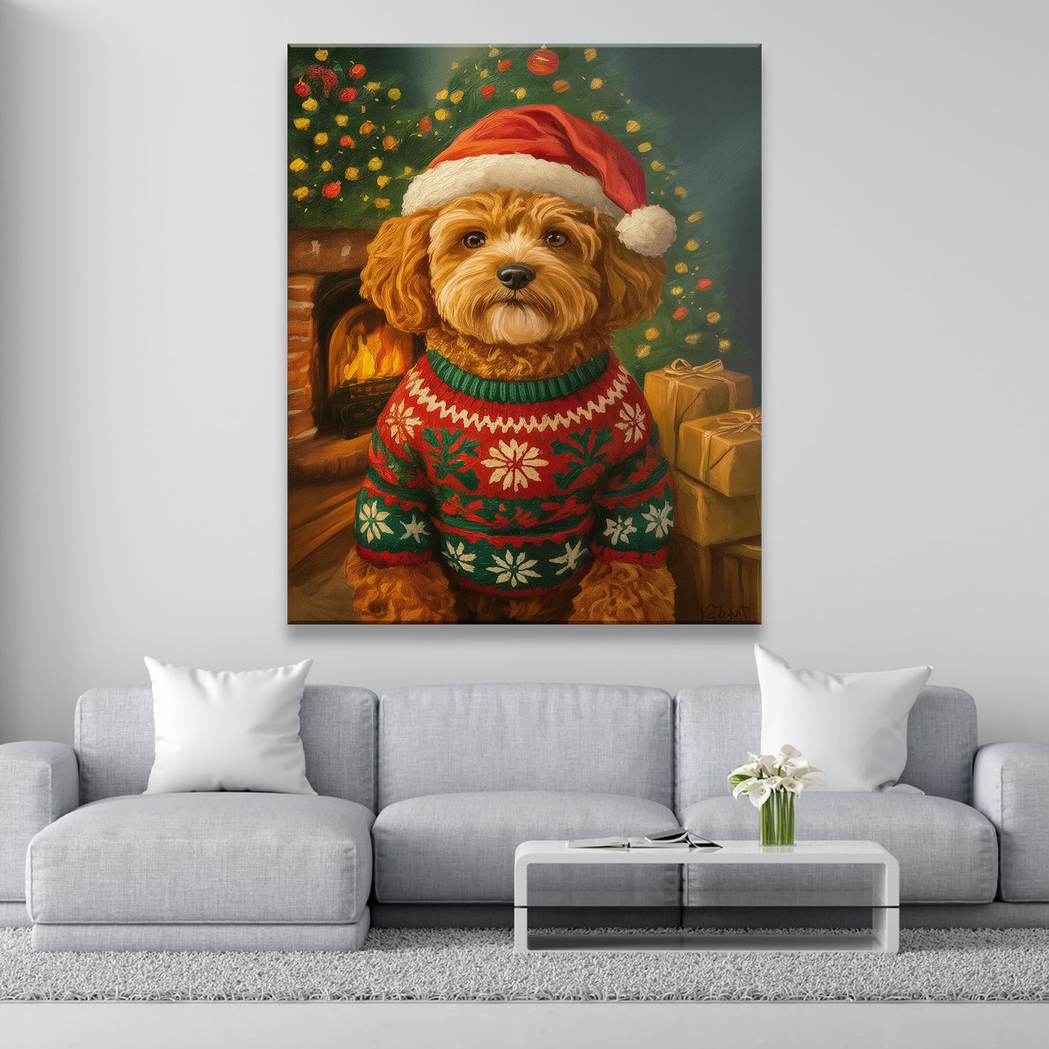 Custom Photo Dog Christmas Oufittfit