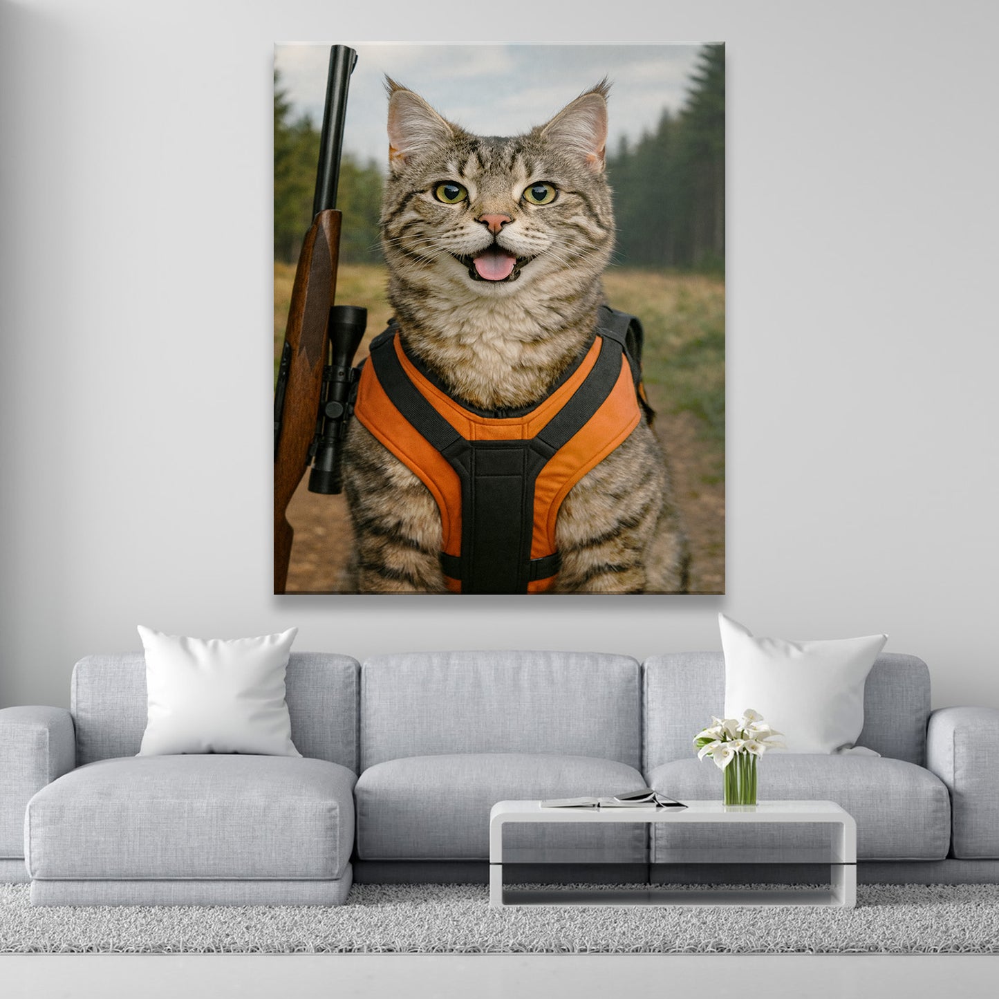 Custom Photo Hunter Canvas Gift For Canvas Lovers
