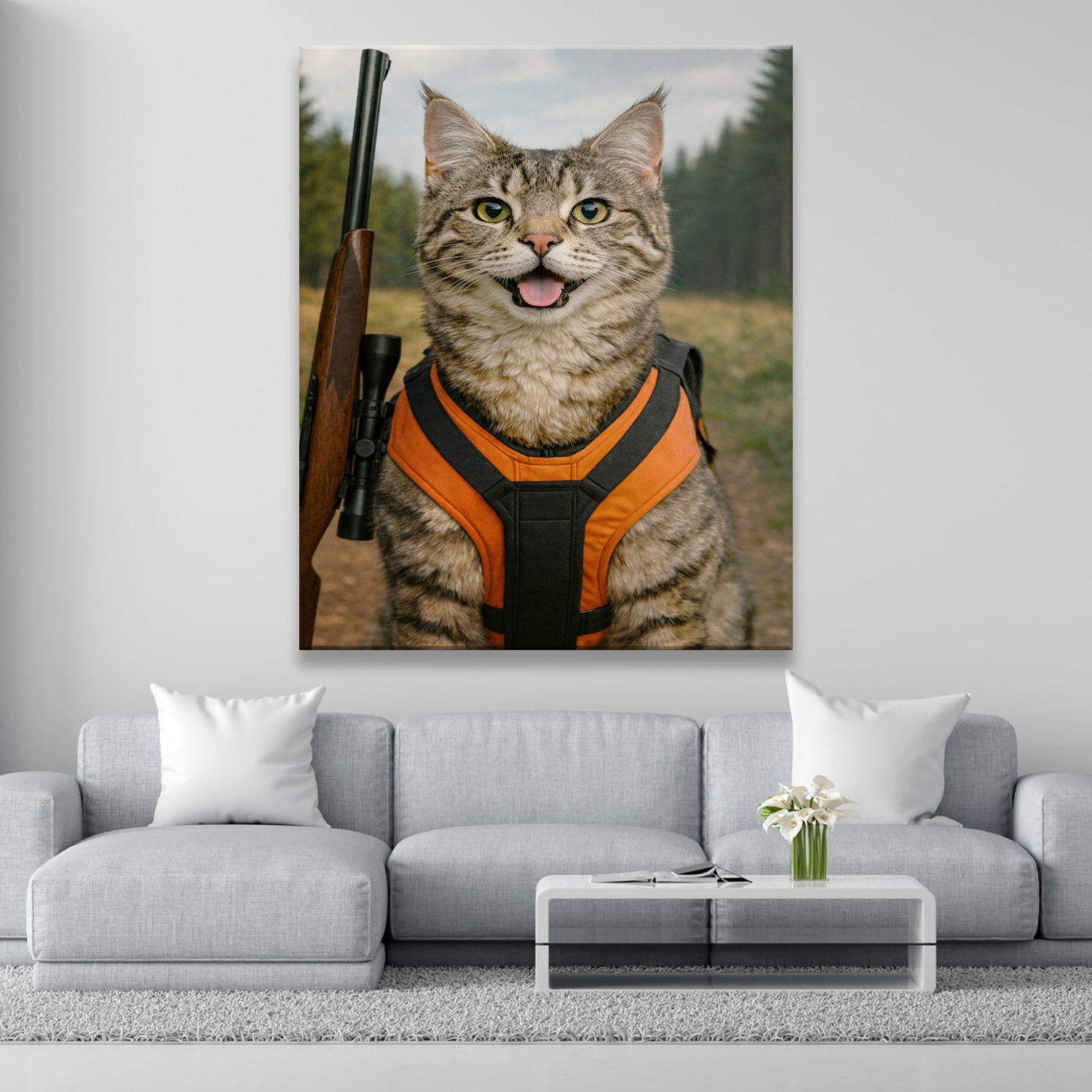 Custom Photo Hunter Canvas Gift For Canvas Lovers